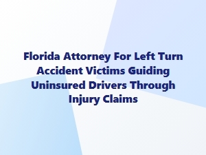 Florida Attorney Helps Uninsured Drivers After Left-Turn Accidents